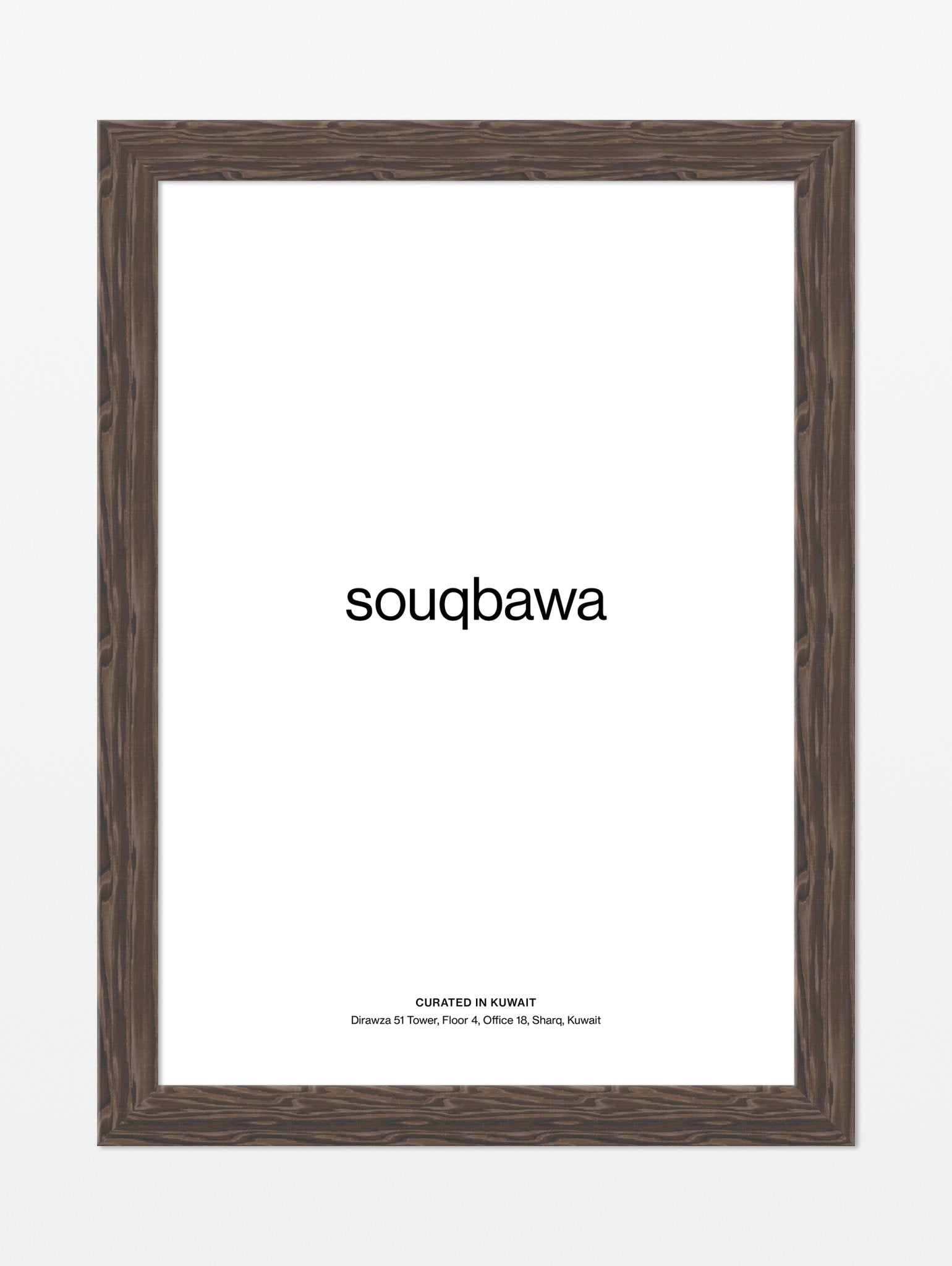 Dark Wood Frame - souqbawa