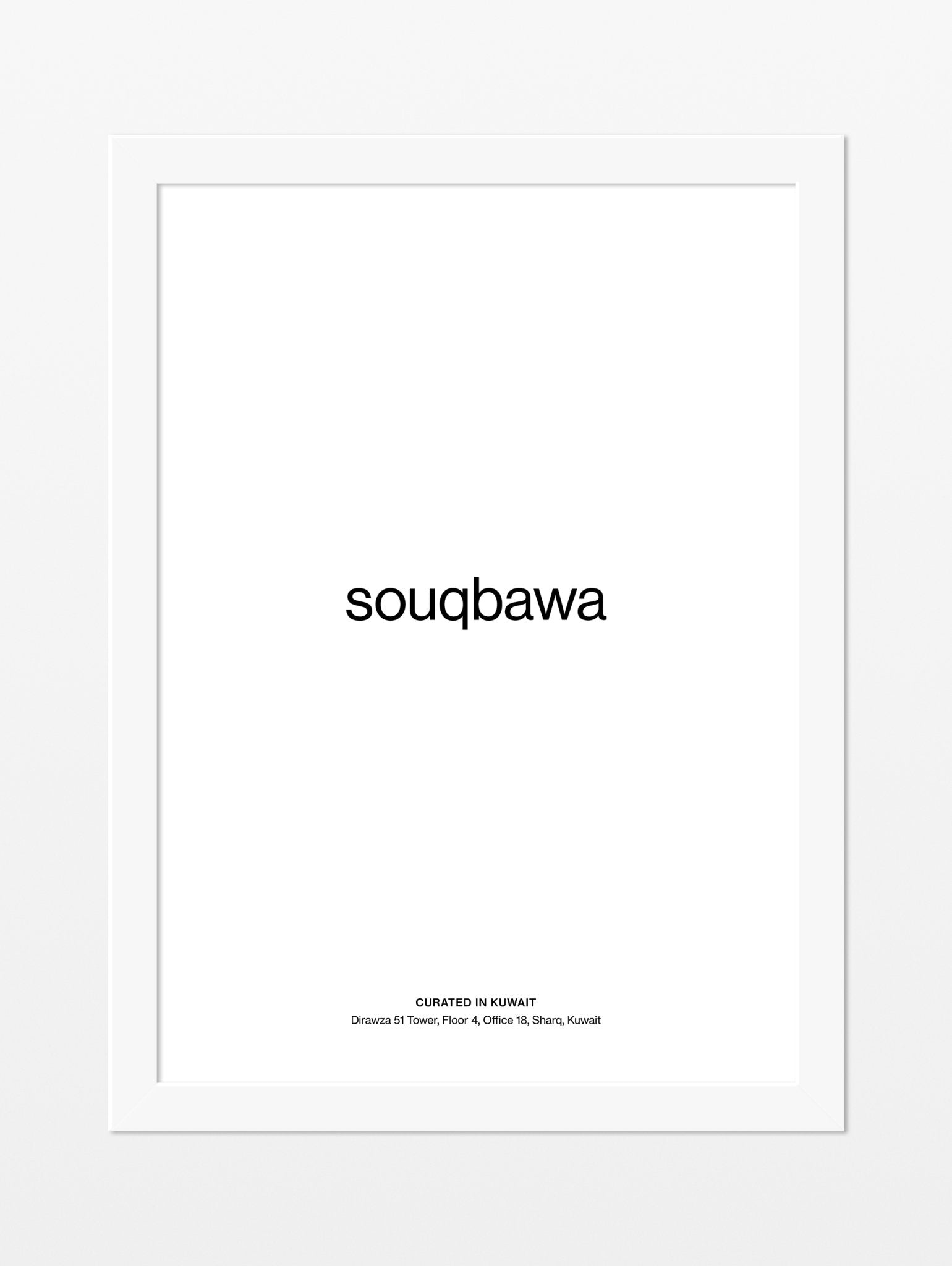 White Standard Frame - souqbawa